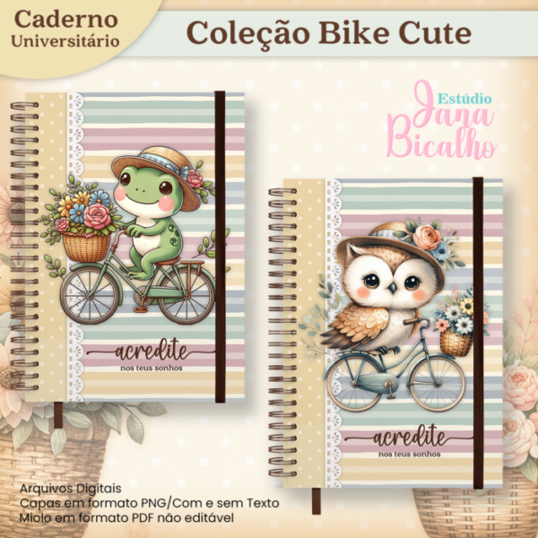 Caderno Universitário Coleção Bike Cute 18 em 1 - Image 7