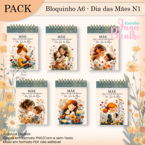 PACK Bloquinho A6 - Dia das Mães N1 - Image 2