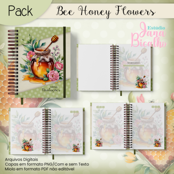 Pack Bee Honey Flowers - Image 2