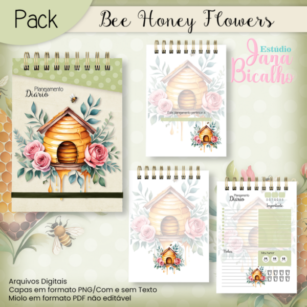 Pack Bee Honey Flowers - Image 3