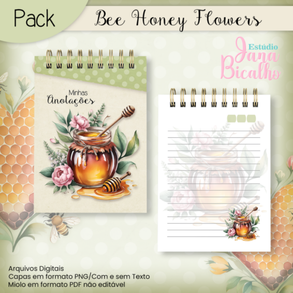 Pack Bee Honey Flowers - Image 4