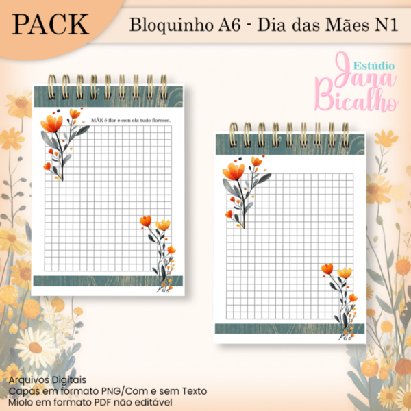 PACK Bloquinho A6 - Dia das Mães N1 - Image 6