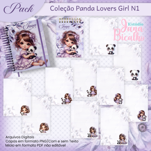 Pack Coleção Panda Lovers Girl N1