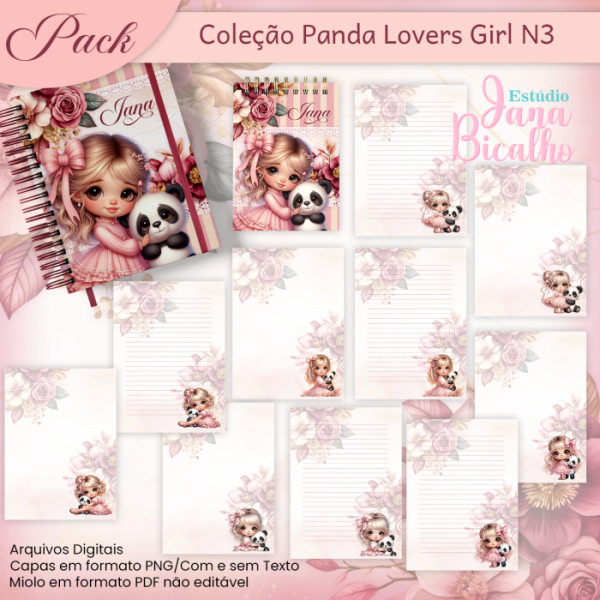 Pack Coleção Panda Lovers Girl N3
