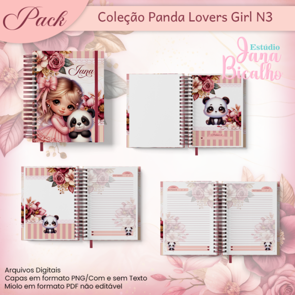 Pack Coleção Panda Lovers Girl N3 - Imagem 2