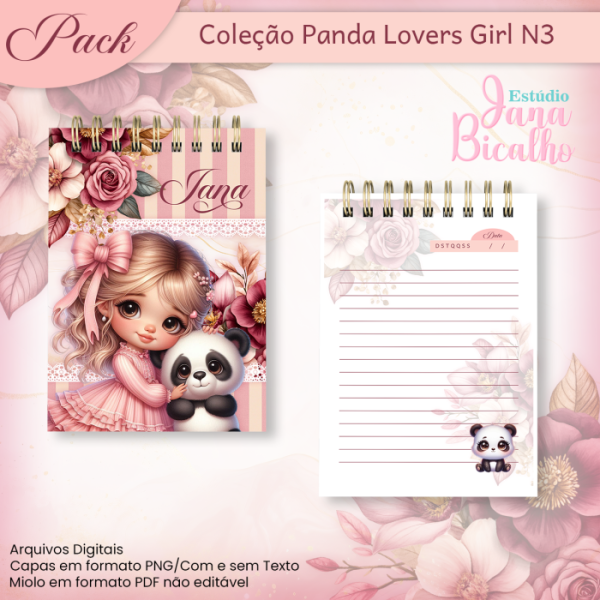 Pack Coleção Panda Lovers Girl N3 - Imagem 3