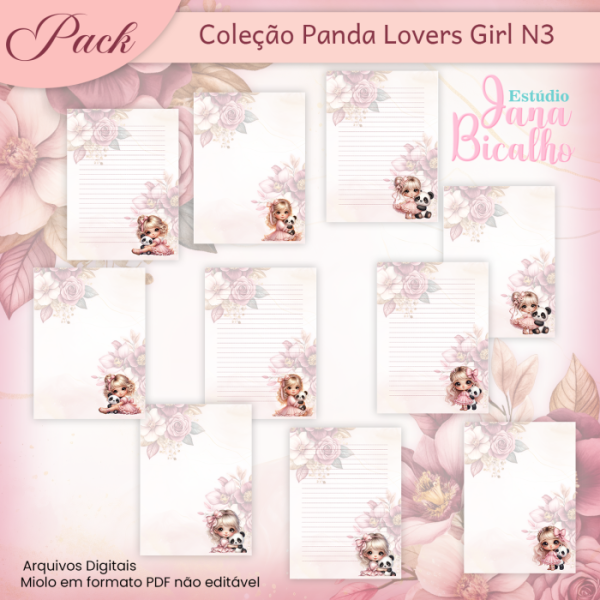 Pack Coleção Panda Lovers Girl N3 - Imagem 4