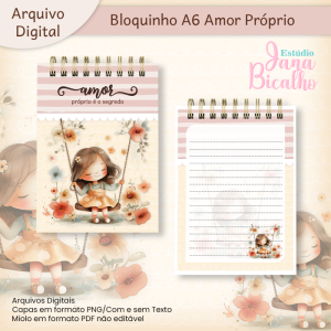 Bloquinho A6 Coleção Amor Próprio