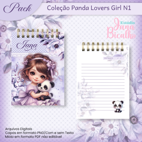Pack Coleção Panda Lovers Girl N1 - Imagem 3