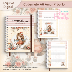 Caderneta A6 Coleção Amor Próprio