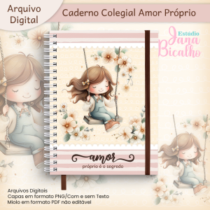 Caderno Colegial Coleção Amor Próprio