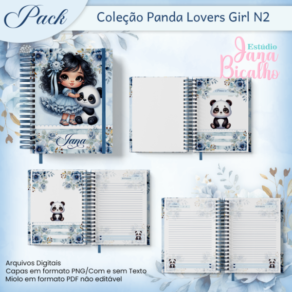 Pack Coleção Panda Lovers Girl N2 - Imagem 2