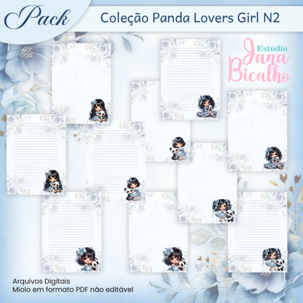 Pack Coleção Panda Lovers Girl N2 - Imagem 4