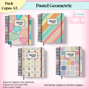 Pack Capas Pastel Geometric