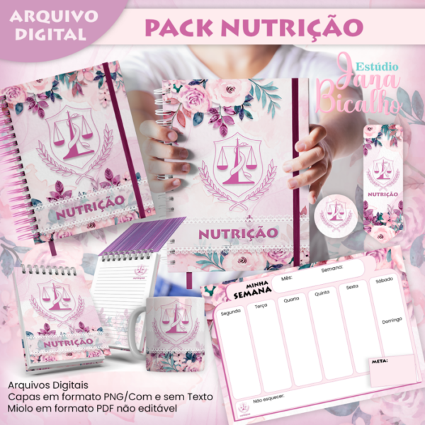 Pack Profissões Nutrição Feminino