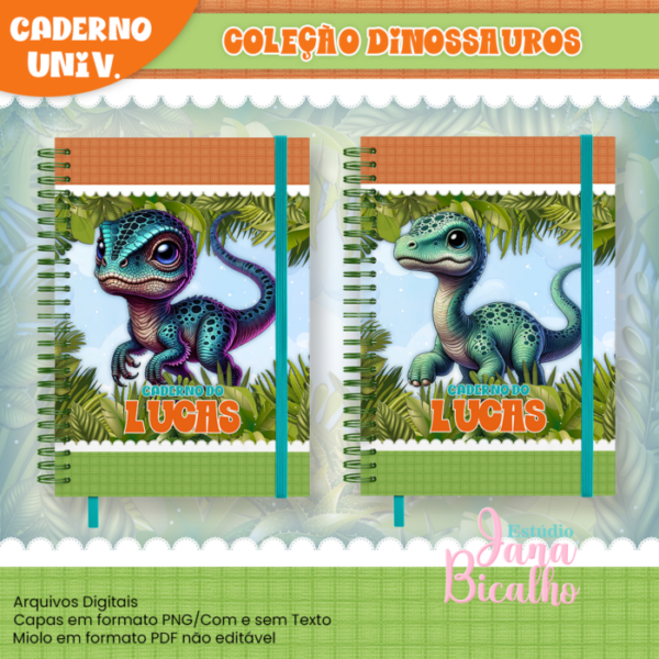 Caderno Universitário Coleção Dinossauros - Image 5