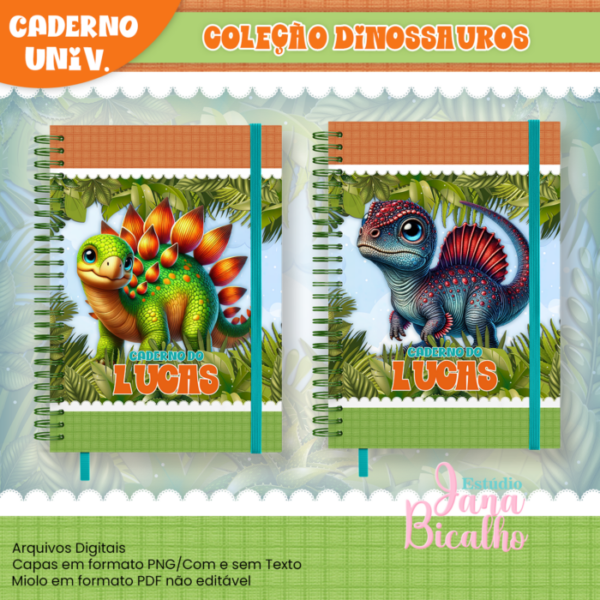 Caderno Universitário Coleção Dinossauros - Image 6