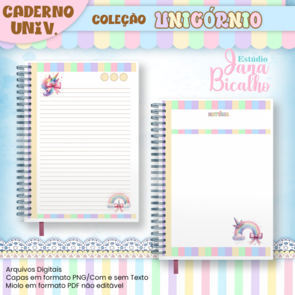 Caderno Universitário Coleção Unicórnio - Image 7