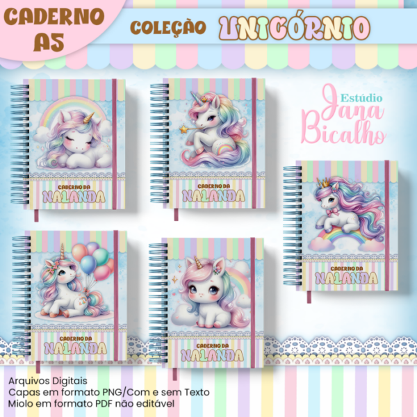 Caderno A5 Coleção Unicórnio - Image 2