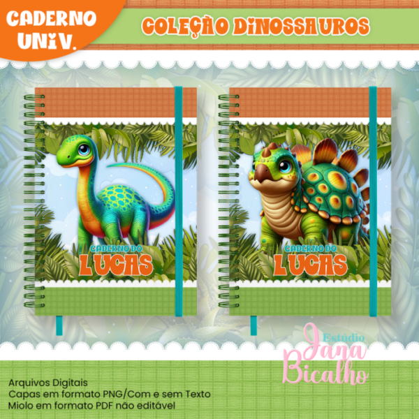 Caderno Universitário Coleção Dinossauros - Image 3