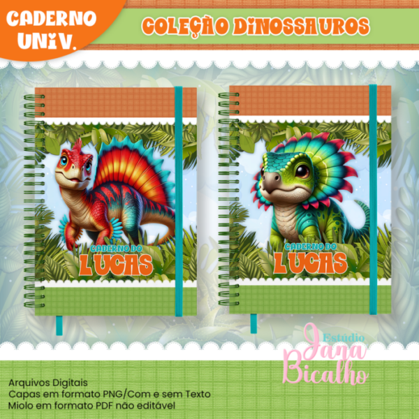 Caderno Universitário Coleção Dinossauros - Image 4