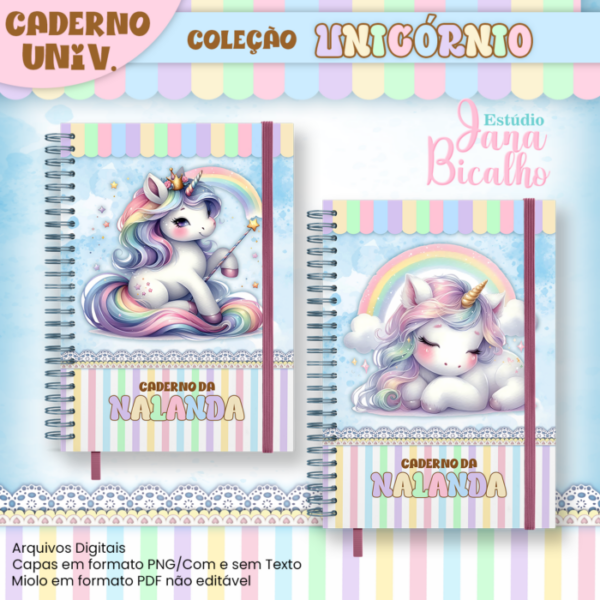 Caderno Universitário Coleção Unicórnio - Image 3