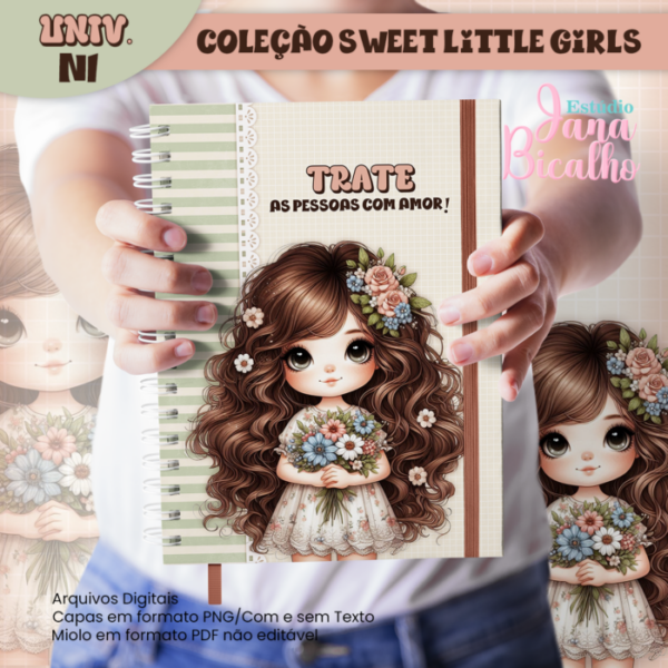 Caderno Universitário Coleção Sweet Little Girls N1