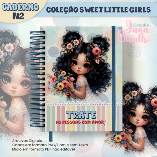 Caderno A5 Coleção Sweet Little Girls N2