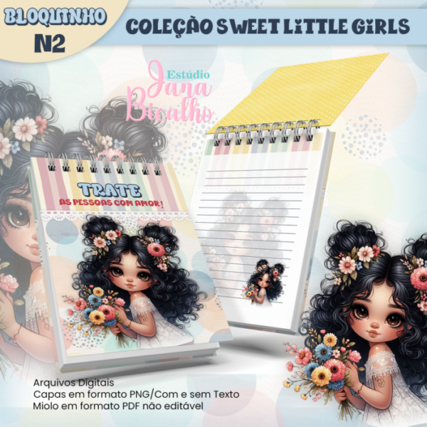 Bloquinho A6 Coleção Sweet Little Girls N2