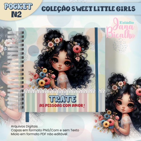 Caderno Pocket Coleção Sweet Little Girls N2