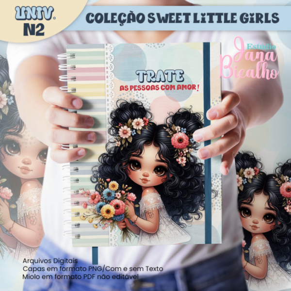 Caderno Universitário Coleção Sweet Little Girls N2