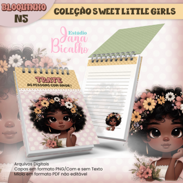 Bloquinho A6 Coleção Sweet Little Girls N5