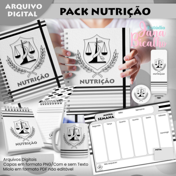 Pack Profissões Nutrição Masculino