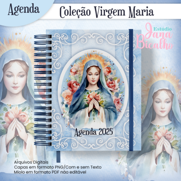 Agenda Datada A5 Coleção Virgem Maria