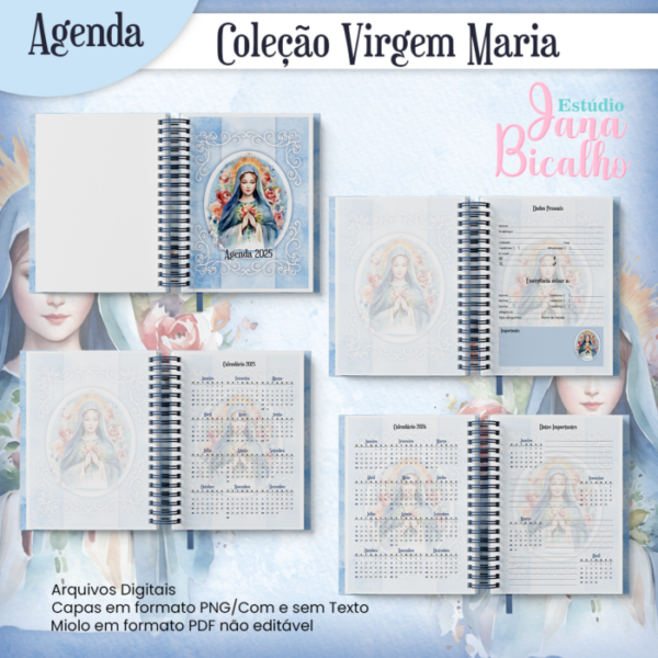 Agenda Datada A5 Coleção Virgem Maria - Image 2