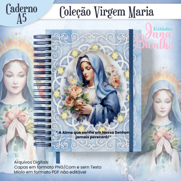 Caderno A5 Coleção Virgem Maria