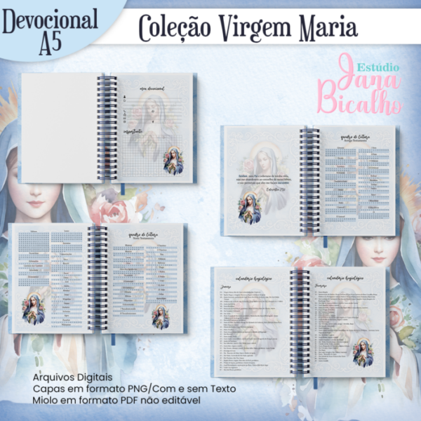 Caderno Devocional A5 Coleção Virgem Maria - Image 2