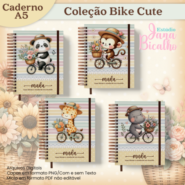 Caderno A5 Coleção Bike Cute 18 em 1 - Image 3