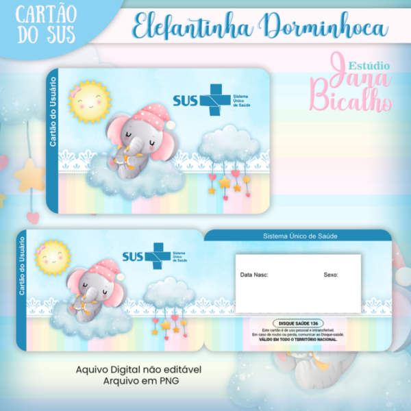 Caderneta de saúde Elefantinha Dorminhoca + Brinde - Image 6