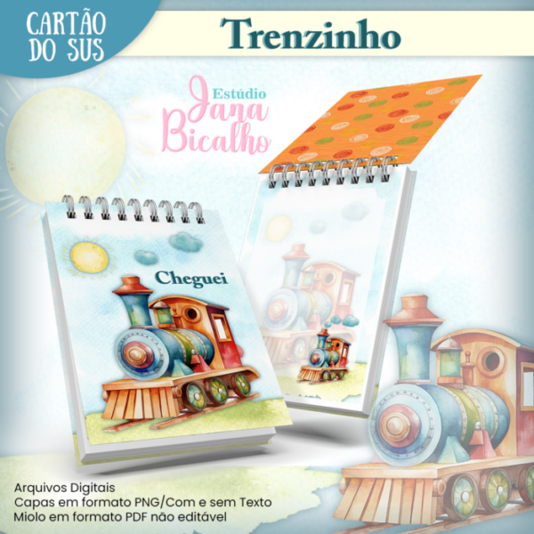 Bloquinho A6 Trenzinho