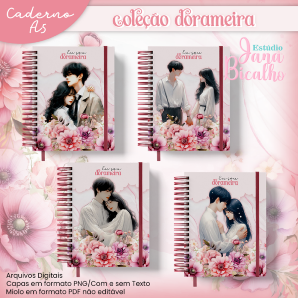 Caderno A5 Coleção Dorameira 18 em 2
