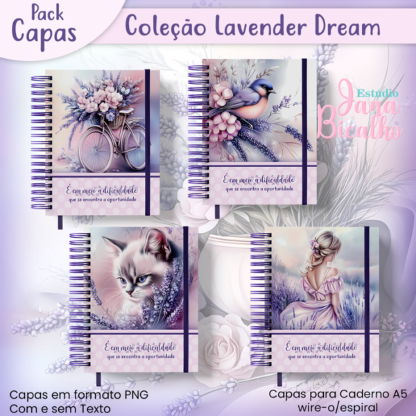 Pack Capas Coleção Lavender Dream