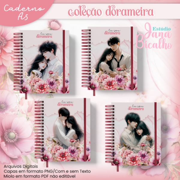 Caderno A5 Coleção Dorameira 18 em 2 - Image 2