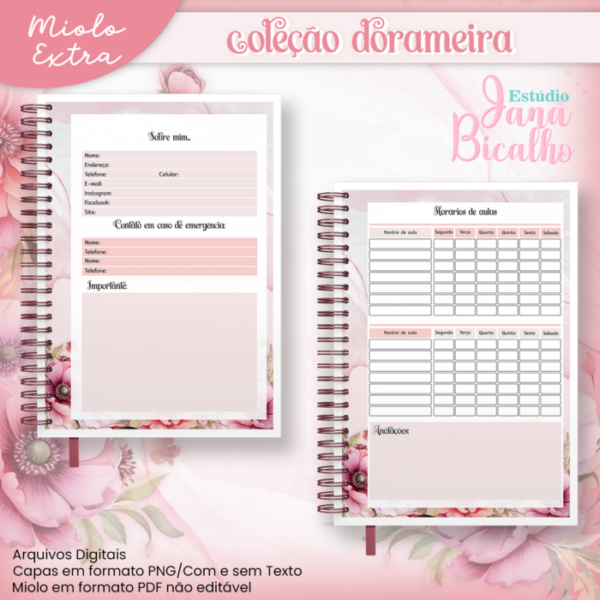 Caderno Universitário Coleção Dorameira 18  em 2 - Image 12
