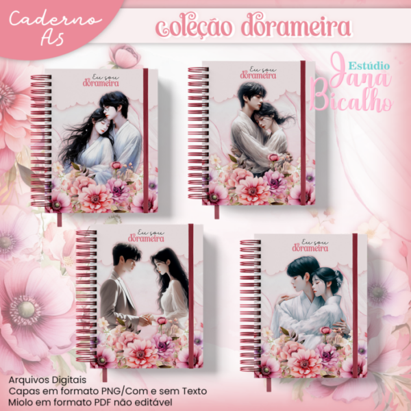 Caderno A5 Coleção Dorameira 18 em 2 - Image 3