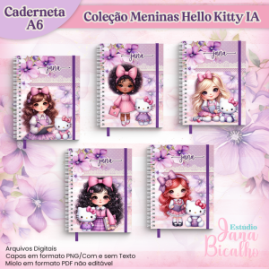 Caderneta A6 Coleção Meninas Hello Kitty IA