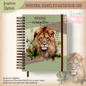 Devocional Evangélico Watercolor Lion