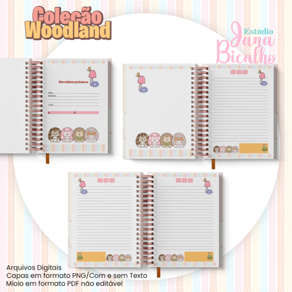 Caderno Pautado A5 Coleção Woodland-N5 - Imagem 2