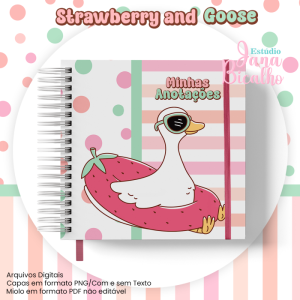 Caderno Pocket Coleção Strawberry and Goose