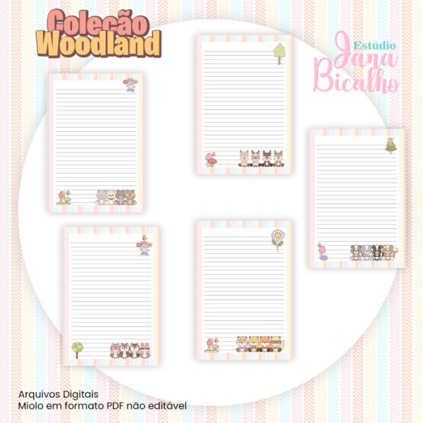 Combo Bloco de Anotações Coleção Woodland - Imagem 2
